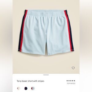 NWT J. Crew Women's Athletic Shorts with Red and Blue Stripes size Small